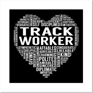 Track Worker Heart Posters and Art